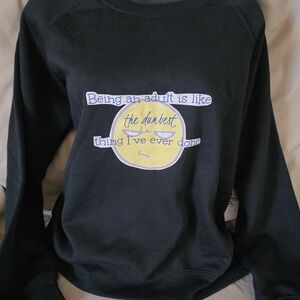 Black Graphic Sweatshirt